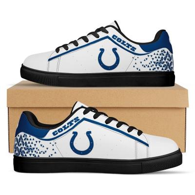 China Fashion Trend NFLE Colts 1Pair Custom Designer American Football Team Outside Walking Durable Cheap AD Superstar Tennis Skateboard Shoes Men for sale