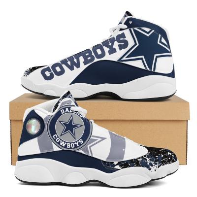 China New Cowboys Name Print Breathable Unisex Breathable Football Team Casual Shoes Wholesale Custom Logo Design Sport Fashion Sport Durable Sneakers for sale