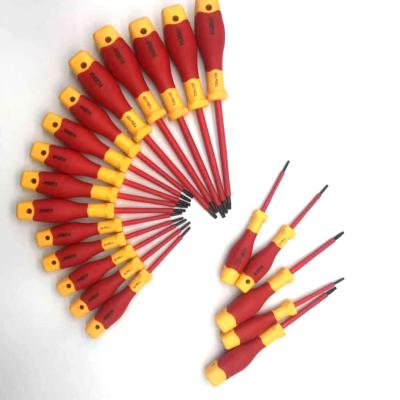 China Comfortable Cr v 1000v Magnetic Durable High Voltage Handle Phillips Slotted VDE Screwdriver Torx Hand Tools for sale