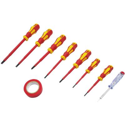 China Comfort Grip Insulated Repair Chrome Vanadium VDE Toeque Screwdriver Set for sale