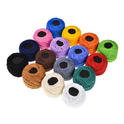 China High Tenacity Cross Stitch Cotton Thread Embroidery Sewing Thread Tie DIY Hand Knitted Patch Thread Craft Sewing Supplies for sale