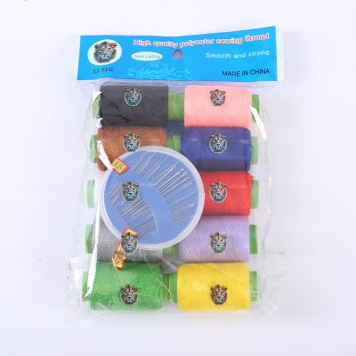 China Factory Wholesale 100% Polyester Hand High Temperature Resistant Sewing Thread Set Clothes Sewing Seam for sale