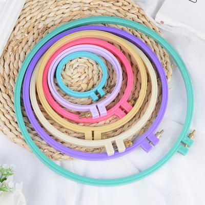 China Colorful Plastic Embroidery Hoop All Kind Of Size for sale