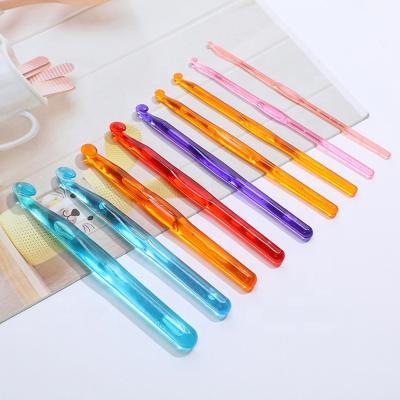 China High Quality Plastic Knitting Tool 9PCS Crochet Hook Set for sale