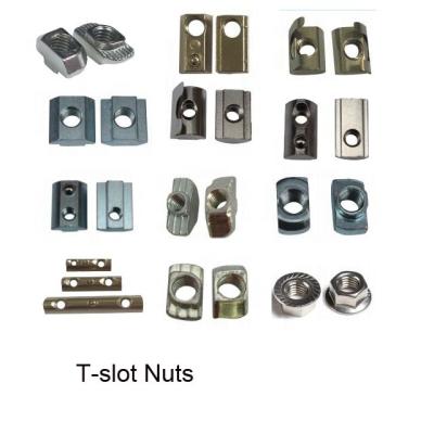 China Heavy Industry Hardware Manufacturer Bosch Compatible Aluminum Profile Accessories T Slot Nuts For Aluminum T Slot Extrusion for sale