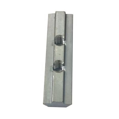 China General Aluminum Wire Double M8 Profile 4040 Industry Long T Slot Galvanized Steel Sliding Nut Bar for sale