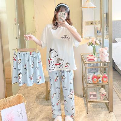 China Korean Pemasok Piyama QUICK DRY QUICK DRY Pajamas Shorts Sleepwear Pijama Feminino Ladies Ladies Summer Pajamas Ropa Lijera De Dormir Women Pajamas Set for sale