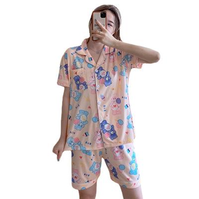 China Pan De Verano Ropa Korean Quick Dry De Dormir Quick Dry Para Mujer Pemasok Wanita Murah Baju Daster Tidur Terbaru Baju Musim Shorts Pajamas Set for sale