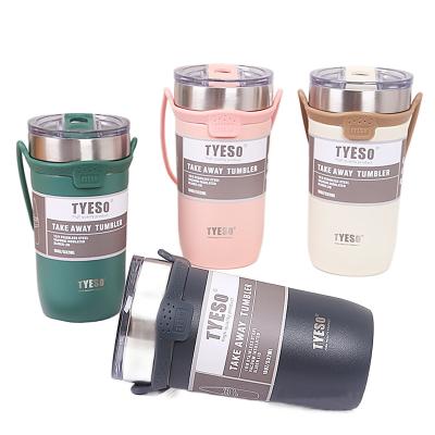 China NorthForest Sustainable 304 Stainless Steel Water Bottle Car Mug with Silicone Rope Travel Tumbler Ice Cup Vacuum Coffee Thermos for sale