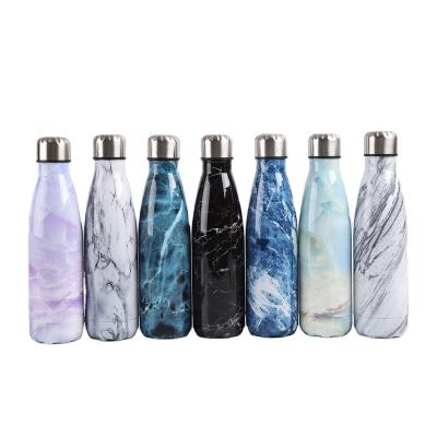 China Double Stainless Steel Viable Water Bottle NorthForest Wall Vacuum Flasks Cup Tumbler Marble Design Cola Bottle for sale