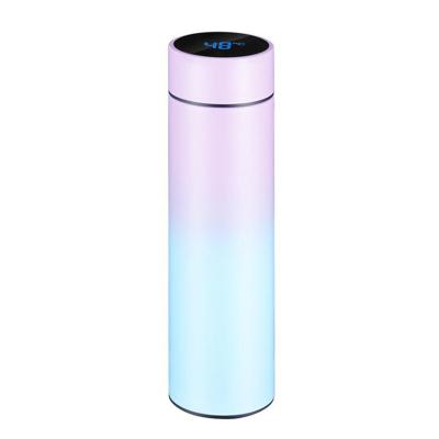 China PORTABLE Temperature LED Digital Display Water Bottle Stainless Steel Desktop Cup Vacuum Flask Intelligent ThermoSs Tumbler for sale