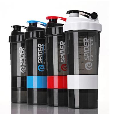 China NorthForest Sustainable Water Cup BPA Free 500ml Gym 3 Layers Sports Fitness Plastic Protein Shaker Bottle for sale