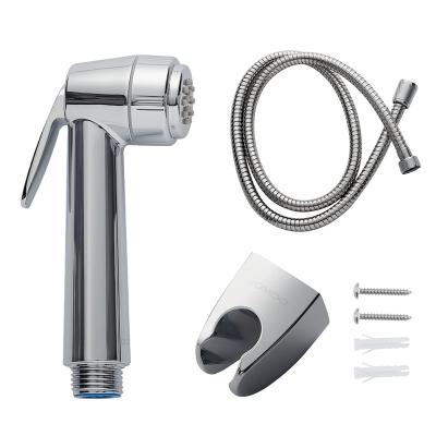 China No Needles Handheld Bidet Sprayer for Toilet Tissue Diaper Sprayer Bathroom Bidet Attachments with Stainless Steel Hose and Holder for sale