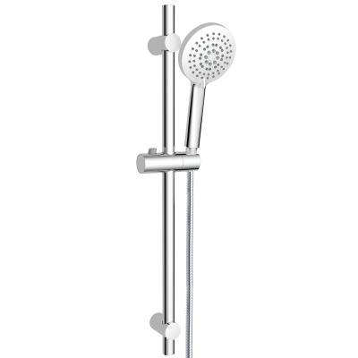 China Wholesale High Quality Bathroom Five Function Hand Held Jet Shower Head With Sliding Bar for sale