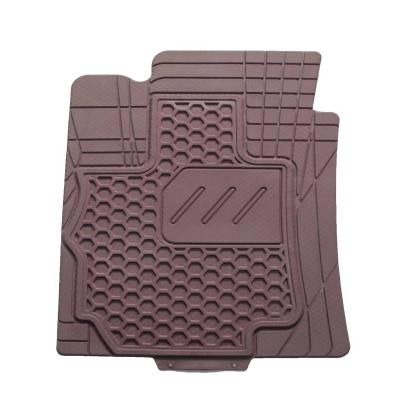 China Anti-skidding.clean Universal Car Mats Heavy Duty Non Slip Van Floor Mats 4 Pcs Rubber Set for sale