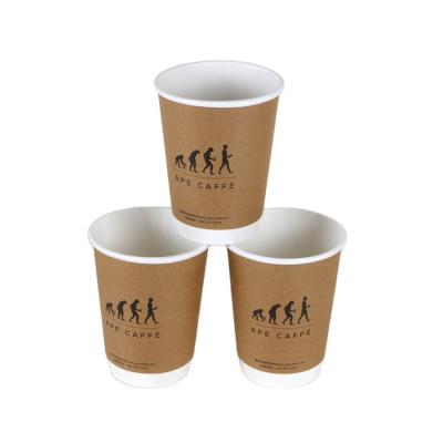 China Factory Directly Sale Custom Disposable Wallpaper Cup Disposable Double Cups for sale