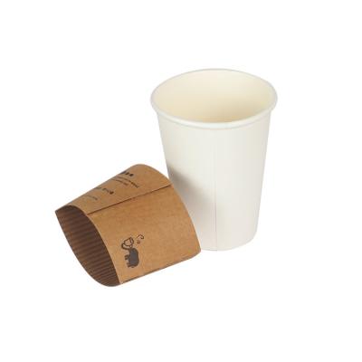 China Biodegradable Custom Disposable Paper Cup Sleeve For Coffee Cup for sale