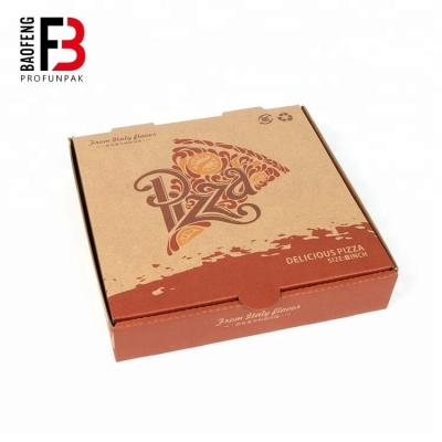 China 7 8 9 10 12 inch biodegradable customize printing corrugated prizza box with chinese manufacturer for sale