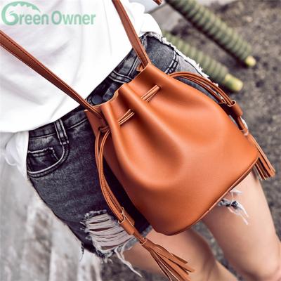 China ENGLAND STYLE Wholesale Luxury Christmas Gift Bucket Custom Leather Women Handbag, Lady Leather Bag for sale