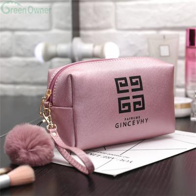 China OEM Unisex Brand Printed Make Up Custom Cosmetic Bag Leather Travel Bag for sale