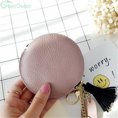 China High Quality Japan Style Color Zipper Case Coin Money Switch, Leather Coin Holder, Leather Coin Pouch for sale