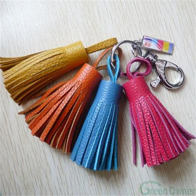 China Unisex hot sale leather tassels for clothing or footwear. replacement shoe tassels, leather zipper tassel for sale