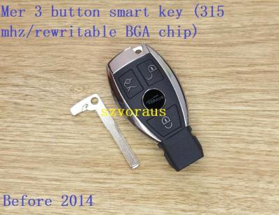 China Brass Mer 3 Button Smart Remote Car Key Fob (315 MHz / Rewritable BGA Chip) for sale