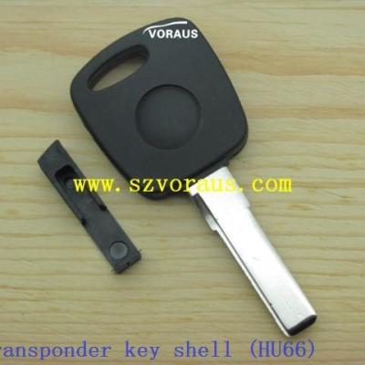 China New Brass Uncut Transponder Key Shell Ignition Key Blank For Au (hu66 keyway) for sale