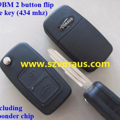 China Replacement Brass Key for Cher M11-9bm 2 Button Flip Remote (434 MHz) for sale