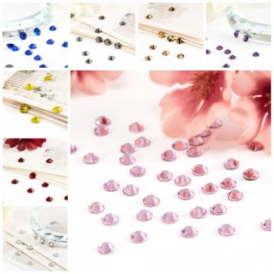 China Washable Most Popular Round Shape Flatback Hotfix Crystal Rhinestones MUTI Size for sale