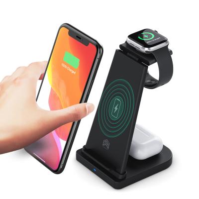 China AiteFeir High Speed ​​Wireless Charger Support 3 in 1 Wireless Charger 15W Device for Mobile Phone 2.5W Charger for Watch 2W Charging Pad for sale