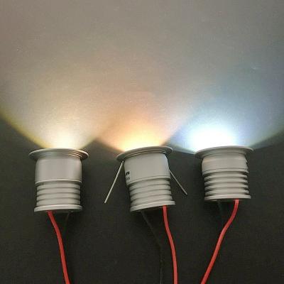 China 1W 12V Mini Modern Indoor LED Spotlight Ceiling Lamp Corridor Stair Lamps Kitchen Lights 25mm Recessed Downlight for sale