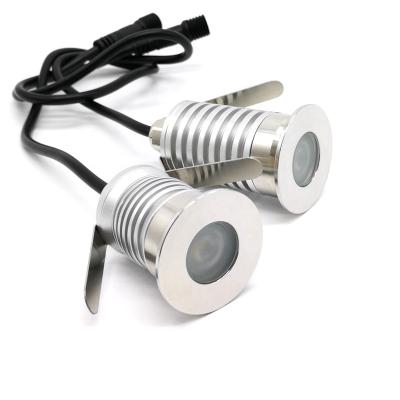 China 1W 3W Aluminum Waterproof Garden Stair Spotlight LED Deck Lamp DC12-24V IP67 Outdoor Underground Light for sale