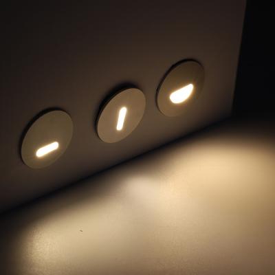 China Street Around Aluminum LED Stair Light 1W 12V Recessed Wall Light LED Corridor Stair Step Light for sale