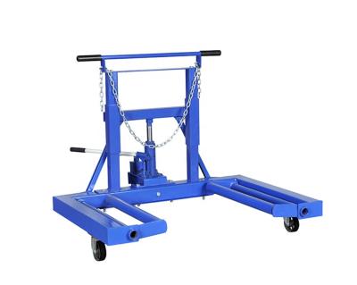 China Double Tire Repair 1500lbs Hydraulic Wheel Dolly Vehicle Moving Dolly for sale