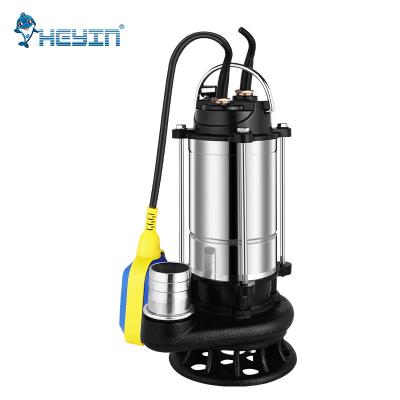 China Industrial Utilities 2 Inch 1hp Stainless Steel Sewage Treatment 0.75kW Grinder Pump With Float Switch for sale