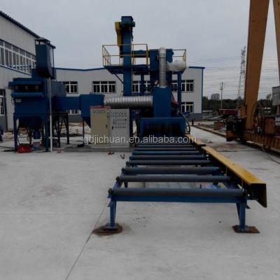 China Cleaning Large or Irregular Steel Workpiece Roller Conveyor H Beam Shot Blasting Machine with Cleaning Device for sale