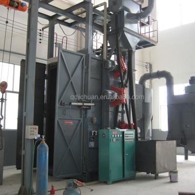 China Metal Surface Cleaning Q37 Double Hanger Hooks Shot Blasting Machine for sale