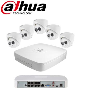 China NIGHT VISION DH 8 Channel 8PoE 4108-8P-4KS2+HDW4433C-Ax4 H.265 4MP MIC Home CCTV Integrated Security System for sale