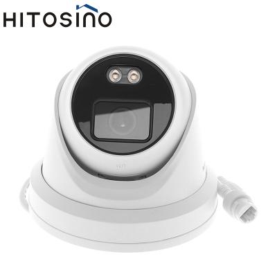 China Hot Selling Hitosion 4MP Fix Turret POE IP Vandal Proof Built-in MIC WDR Security Camera for sale