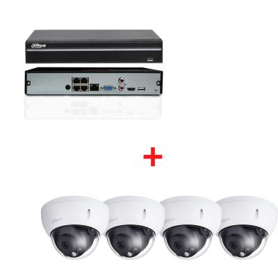 China Face Recognition CAD 4CH CCTV KIT 4K 2104HS-P-4KS2 4PCS 6MP POE IP CAMERAS 4*HDBW4631 R-S Camera Security Kit for sale