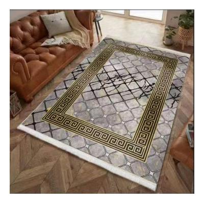 China Wang Jun Chinese Factory Directly Washable Home Decoration 3d Printed Luxurious Floor Mats Living Room Rugs And Blankets for sale