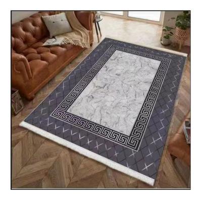 China Washable Moroccan Persian Style Living Room Carpet Printed On Cheap Customized Rugs And Floor Crystal Blanket Velvet Blankets for sale