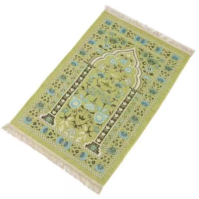 China Wangjun Kids Gift Set Washable Wholesale Luxury Travel Padded Turkey Islam Kids Blanket Mat Muslim Prayer Rug for sale