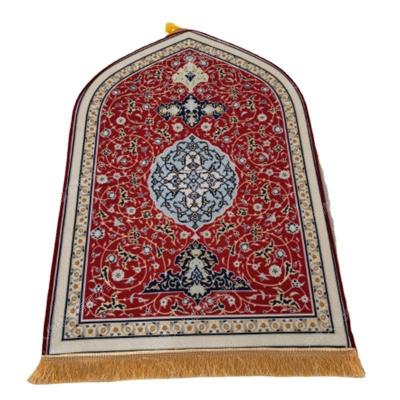 China Customized Washable Islamic Prayer Mat Carpet Adult Polyester Mat Islamic Gifts Muslim Prayer Mat Mosque Rug Muslim Travel Rascher for sale