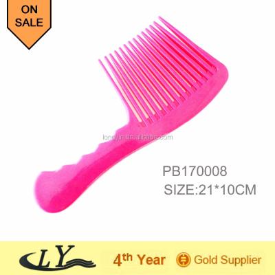 China Wholesale Free Sample Durable Big Red Plastic Hair Comb for sale