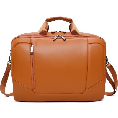 China 2021 Laptop Bag Guangzhou Factory Office Leather Briefcase Men Leather Clips Handbags Laptop Bag for sale