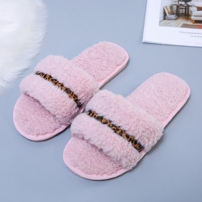 China RT2000277 New Arrival Breathable Hairy Slippers Women's Soft Plush Soft Plush Slides Open Toe Sandals Hot for sale