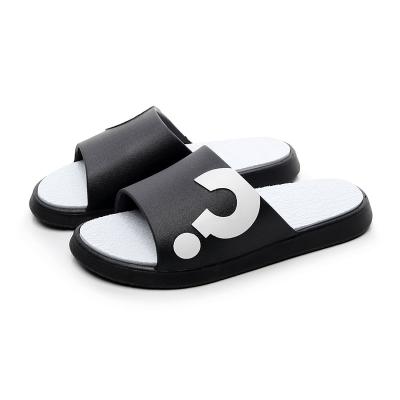 China RT1900225 Lightweight Men Slides Question Mark Couple Unisex Summer Shoes Ladies Slider Sandal Women Slippers for sale