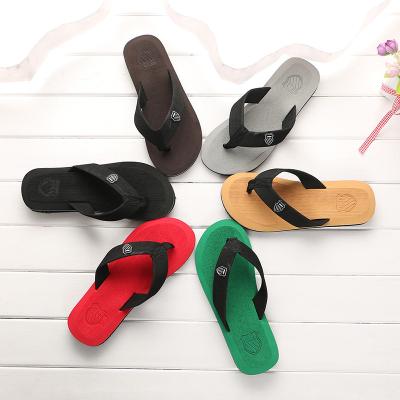 China Wholesale Flat Men Beach Slippers Summer Home Flip Flops for sale